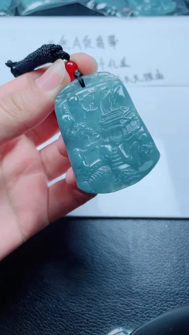 颈饰未镶嵌翡翠多样性发货随机发货-山水牌