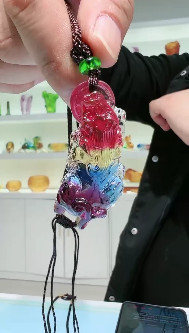 【闪购商品】茶宠古法琉璃貔貅挂