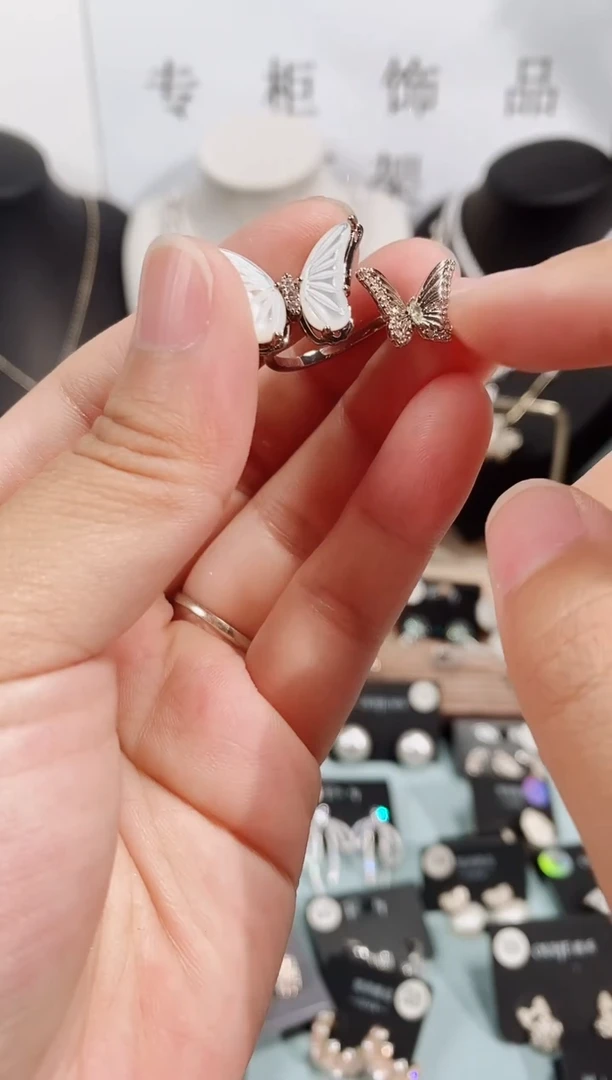 合金锆石合金戒指7147