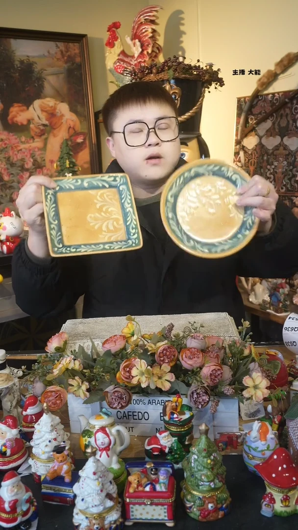【闪购商品】默认微瑕高端树脂陶瓷摆件Q629