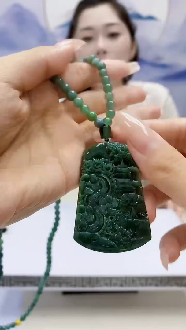 定制翡翠未镶嵌3099xx-毛货挂件88赠珠链