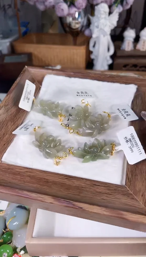 吊坠(不含链)银S925镶嵌和田玉多样性发货其一孤品默认微瑕