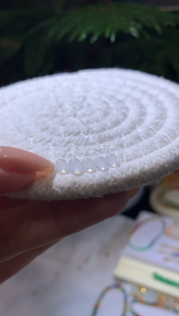 未镶嵌定制翡翠3.7卡珠子5个118+11