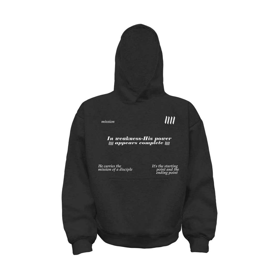 Dehz25AW420g重磅连帽卫衣十字架直喷秋季新款小众设计感高级上衣