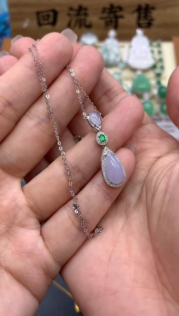 【闪购商品】翡翠颈饰18K金镶嵌465-中国好珍宝