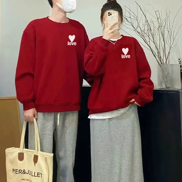 2025新款情侣装结婚登记照领证订婚卫衣服秋冬季小众不撞款新年款