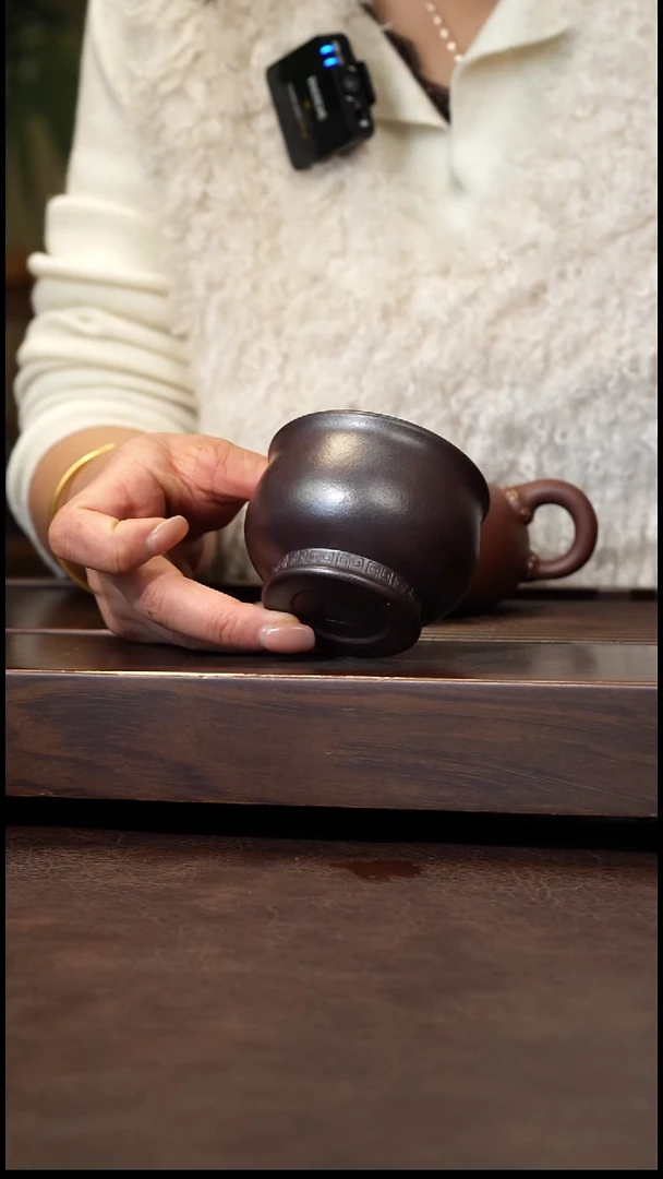 茶壶紫砂石红将军杯高货