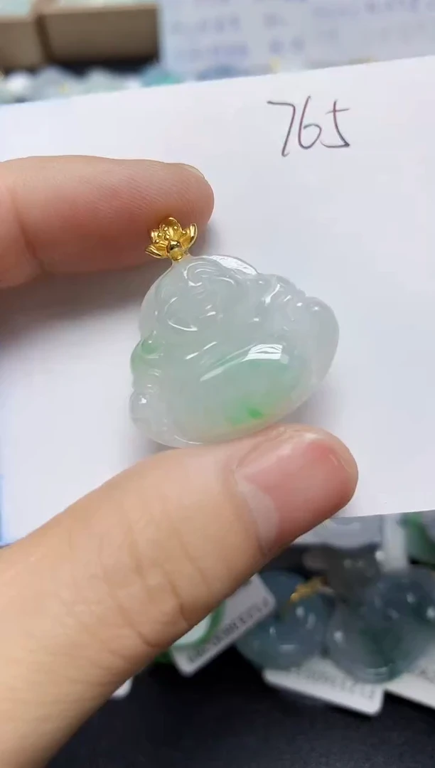 翡翠未镶嵌颈饰天然缅甸翡翠A货