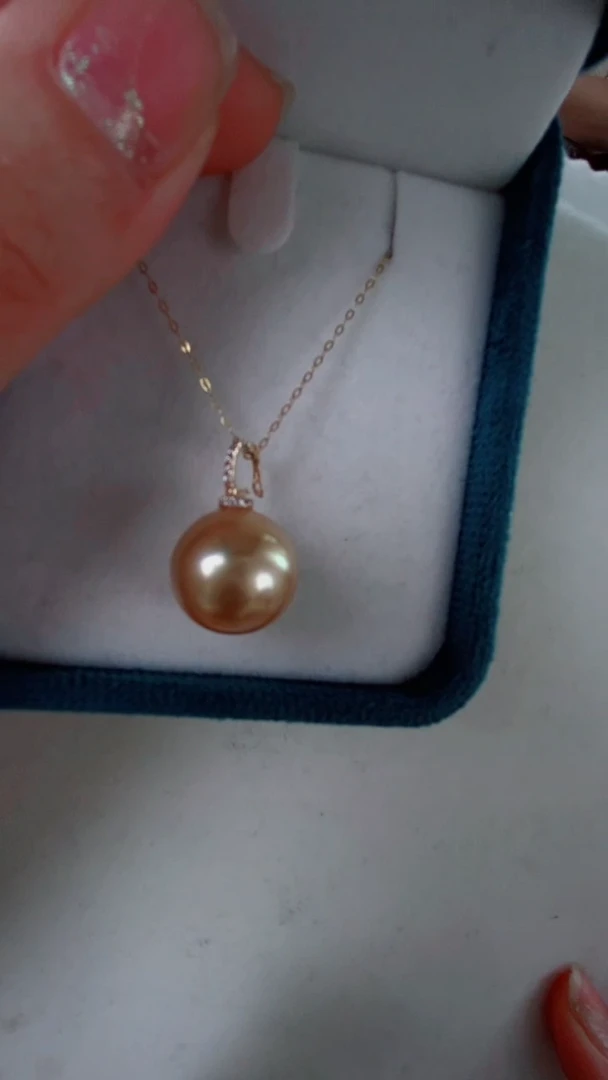 【闪购商品】海水珍珠吊坠(赠链)银S925镶嵌13-14