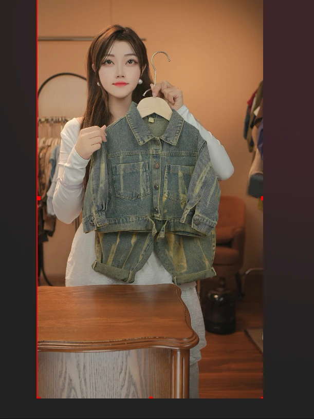 2025春季上新儿童牛仔汉服外套新款时尚洋气春秋款外套20083