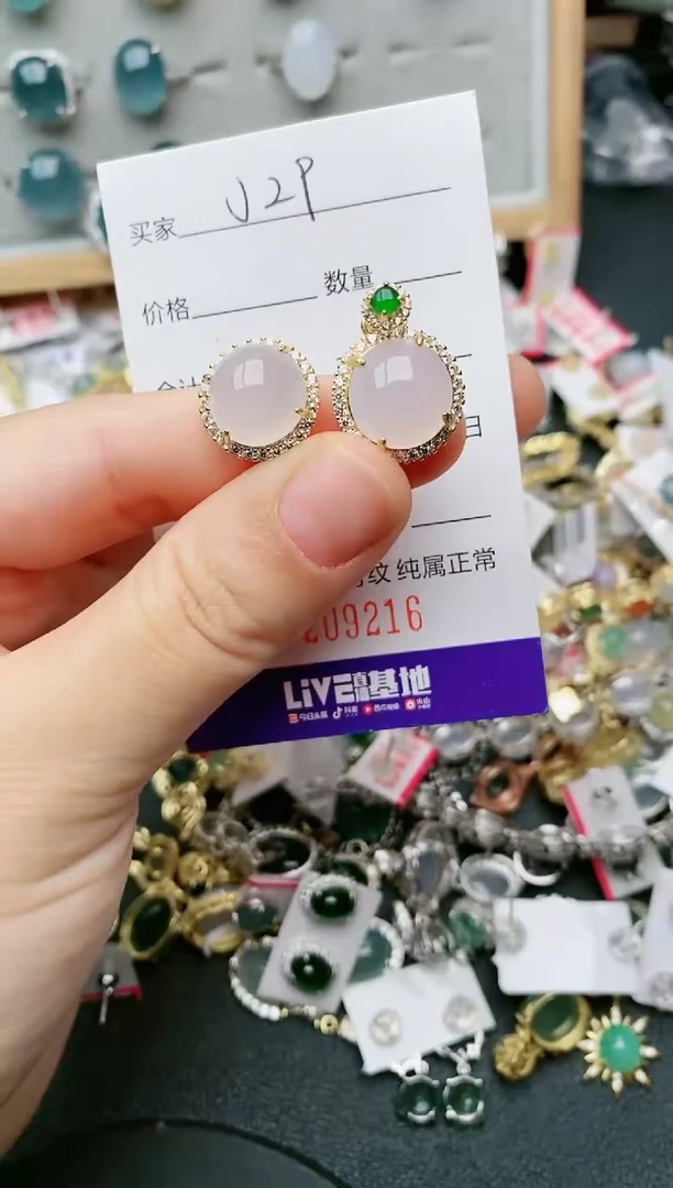 翡翠银S925镶嵌颈饰....