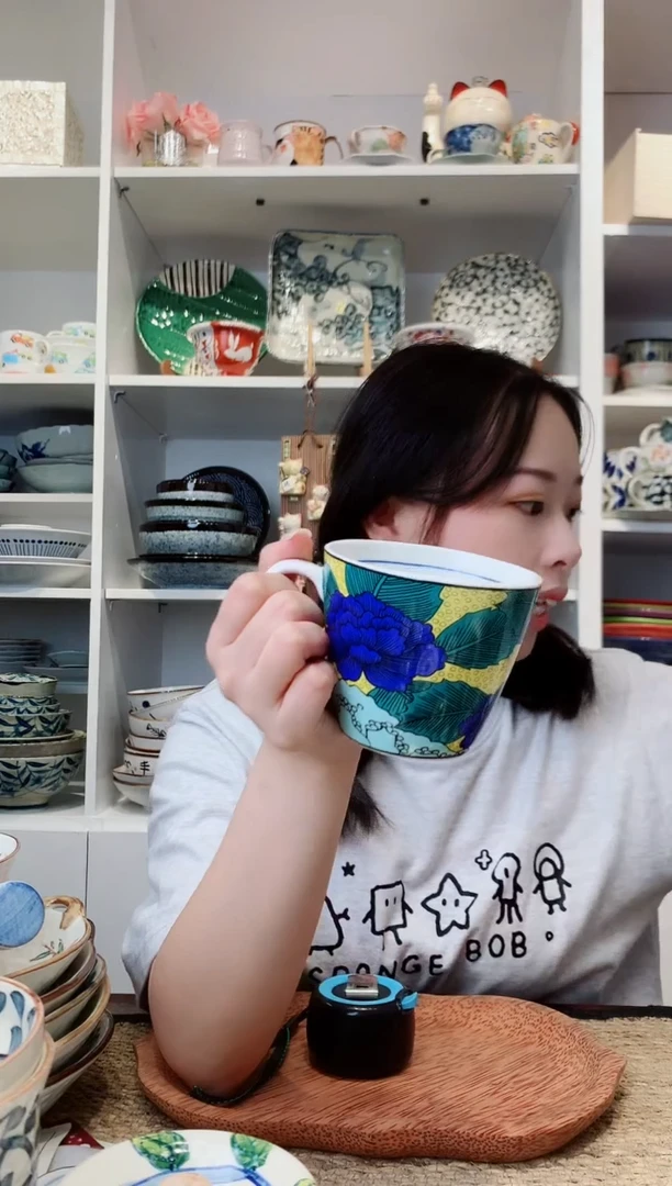 陶瓷【微瑕】九谷马克杯