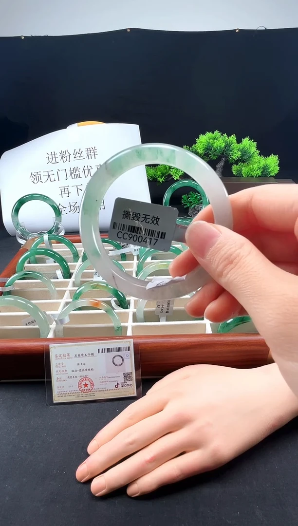 未镶嵌手镯石英质玉（非洲翠）真品上等纯天然非洲翠玉手镯石英质玉