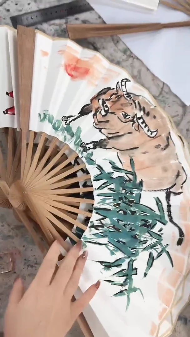 国画李火庆/国画/扇面