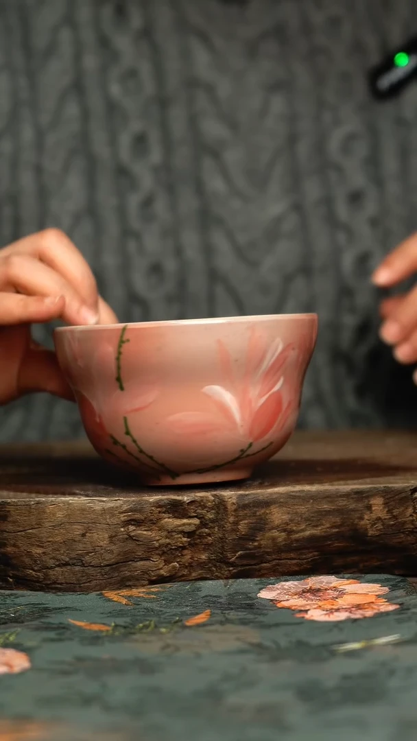 【闪购商品】杯釉下彩手工手绘同款陶器