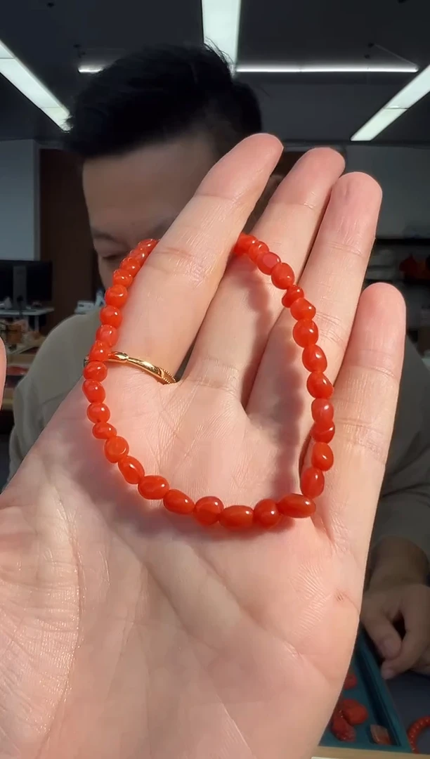 未镶嵌手链南红玛瑙A38保山随形南红手串4mm+