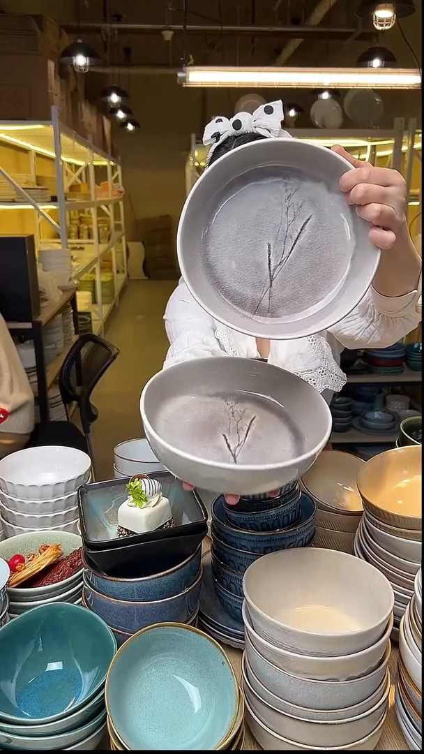 瓷01【默认瑕疵】外贸尾货窑变釉下彩