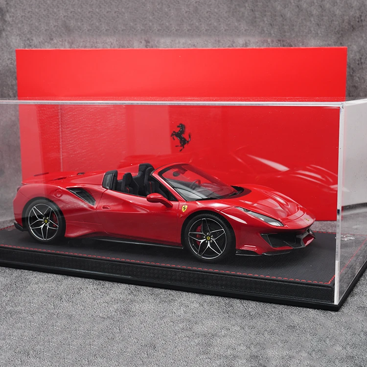 【BBR1:18树脂】法拉利488PistaSpider金属红漆红卡钳汽车模型