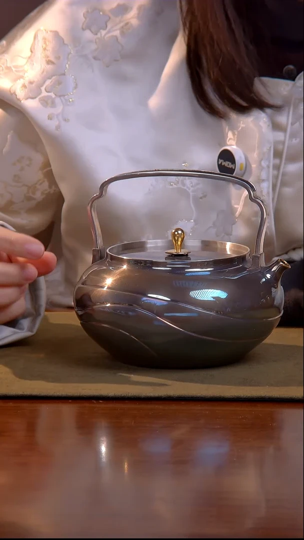 浮丘山房 观澜 包金口 紫皮 足银 烧水壶