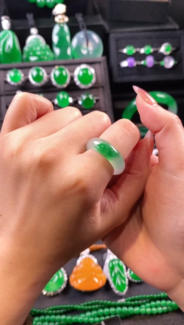 未镶嵌戒圈翡翠扳指5251412