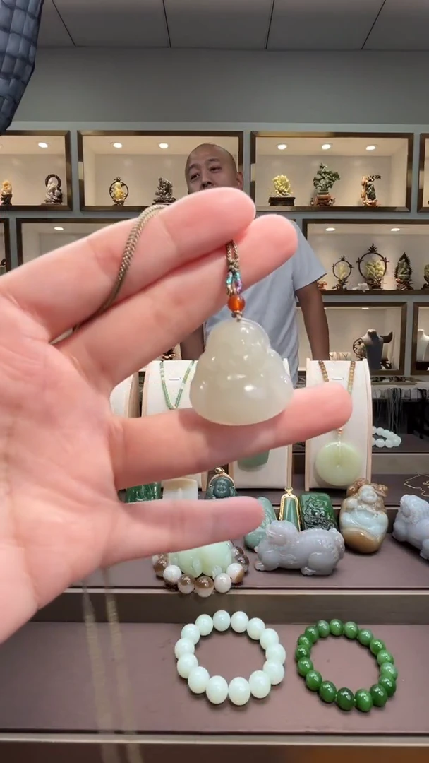 颈饰未镶嵌和田玉多样性发货1