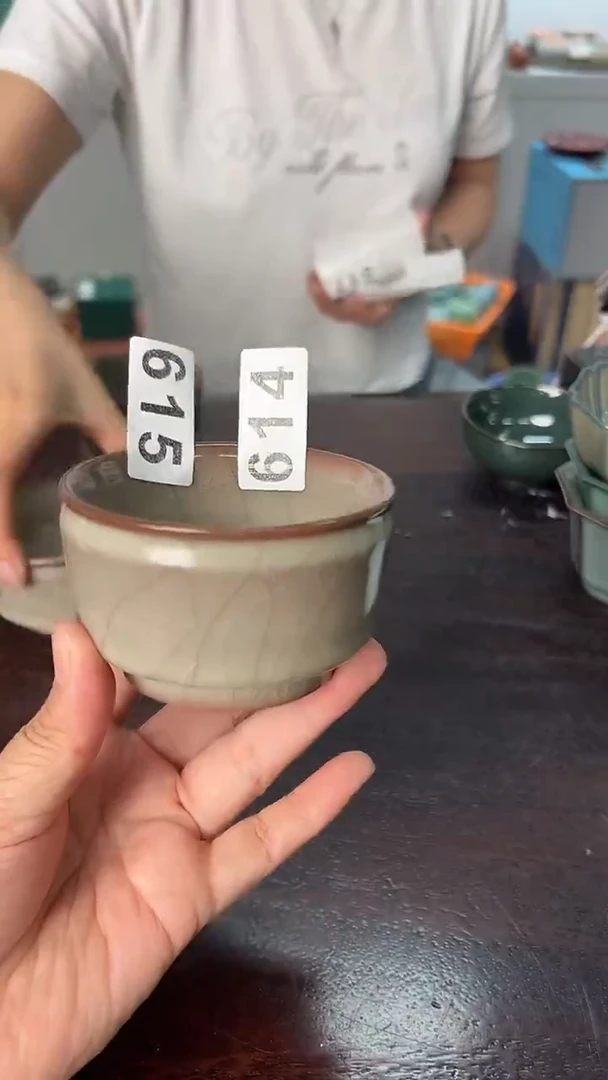 龙泉云间青瓷小米茶器