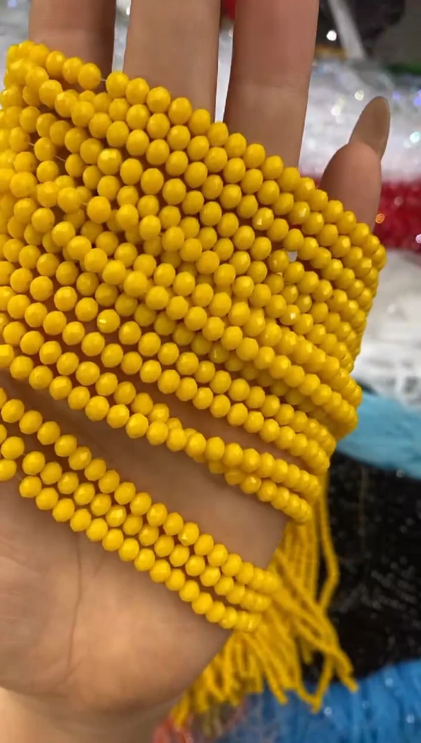 玻璃3039卡4水晶扁本色20条瓷金黄