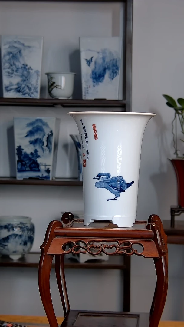 景德镇陶瓷手工花盆