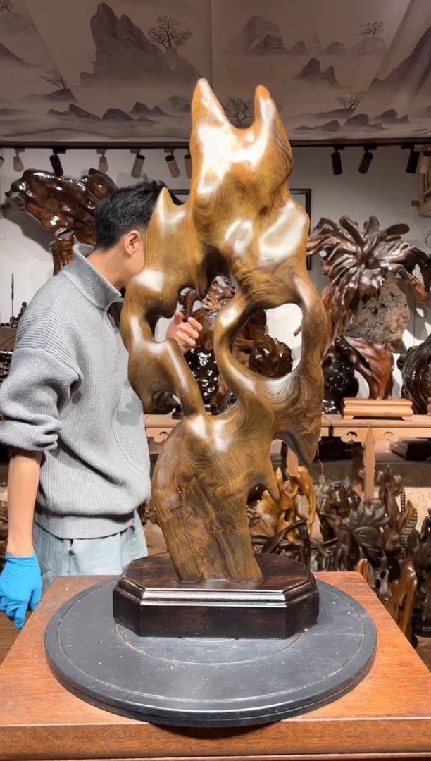 金丝楠金丝楠木小叶桢楠自然摆件