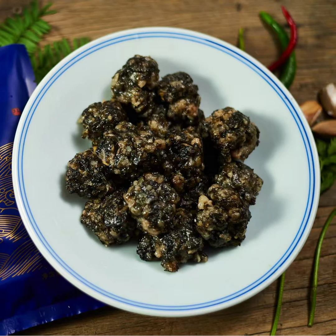 温州洞头特色美食纯手工紫菜肉丸Q弹有嚼劲营养丰富清蒸煮汤 顺丰