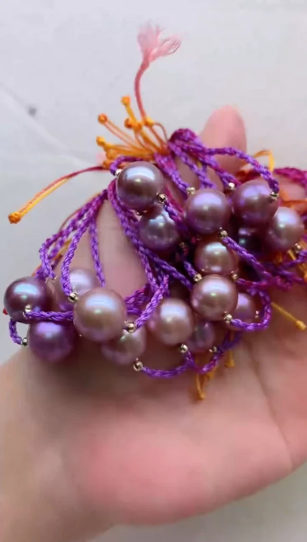 【闪购商品】淡水珍珠手绳18K金镶嵌多发其一