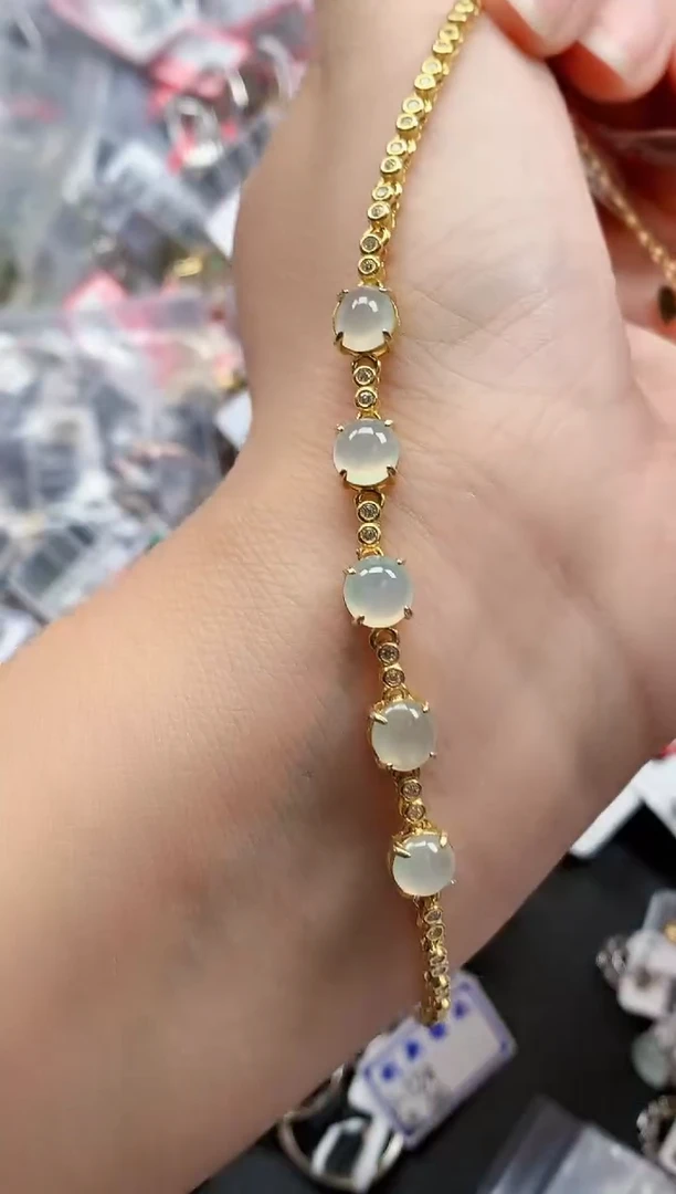 银S925镶嵌戒指翡翠天然A货缅甸翡翠