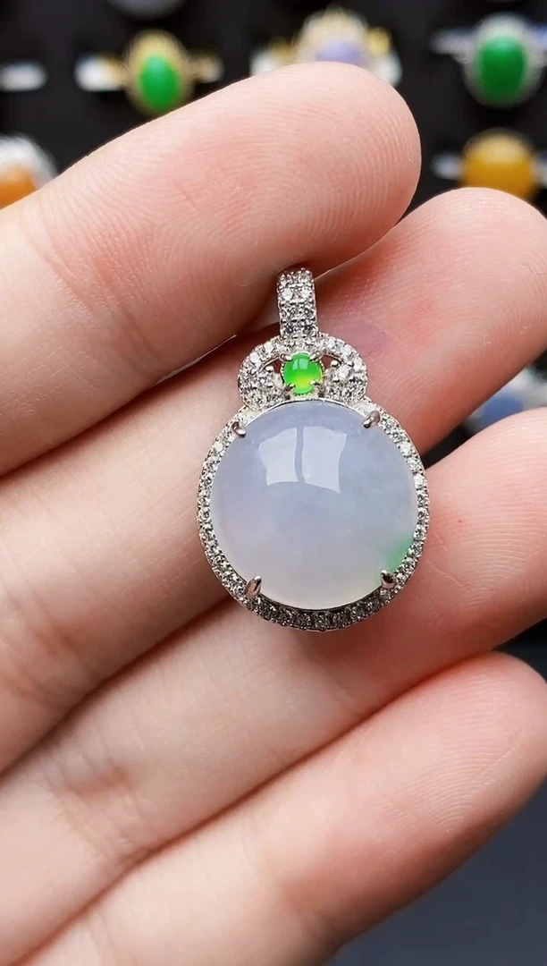 银S925镶嵌戒指翡翠2070