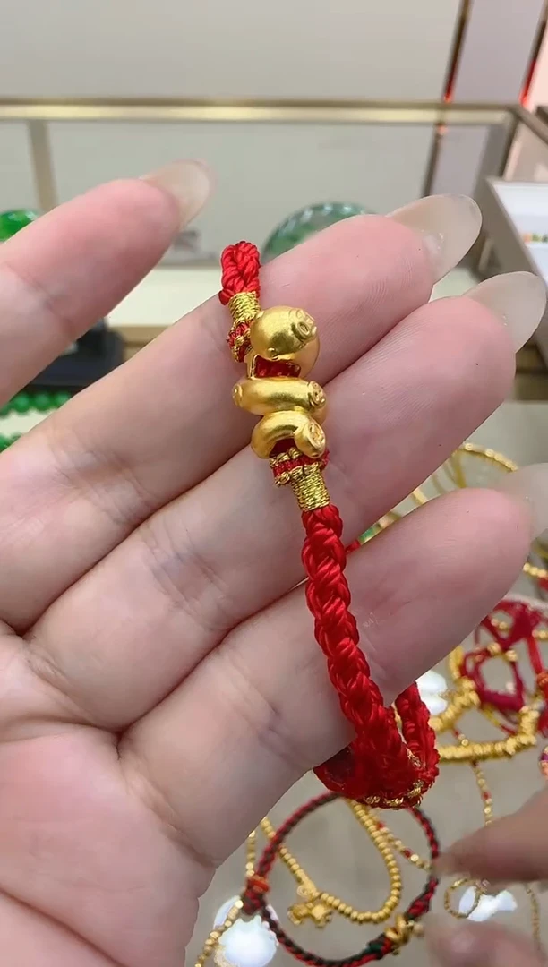 【闪购商品】定制足金手链团购多样性发一件
