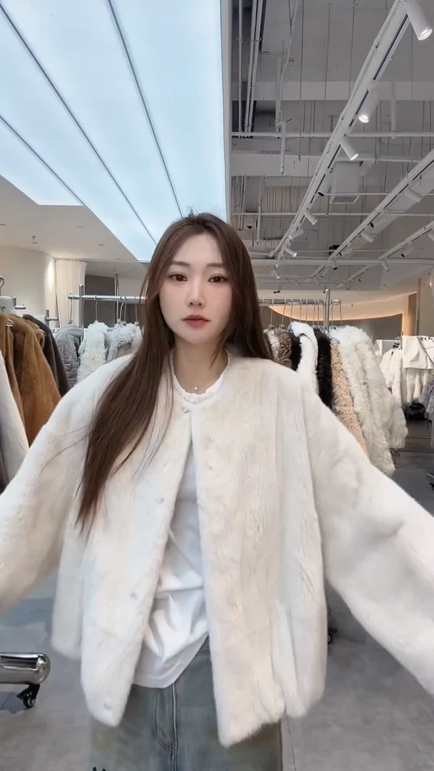 水貂皮草外套97186