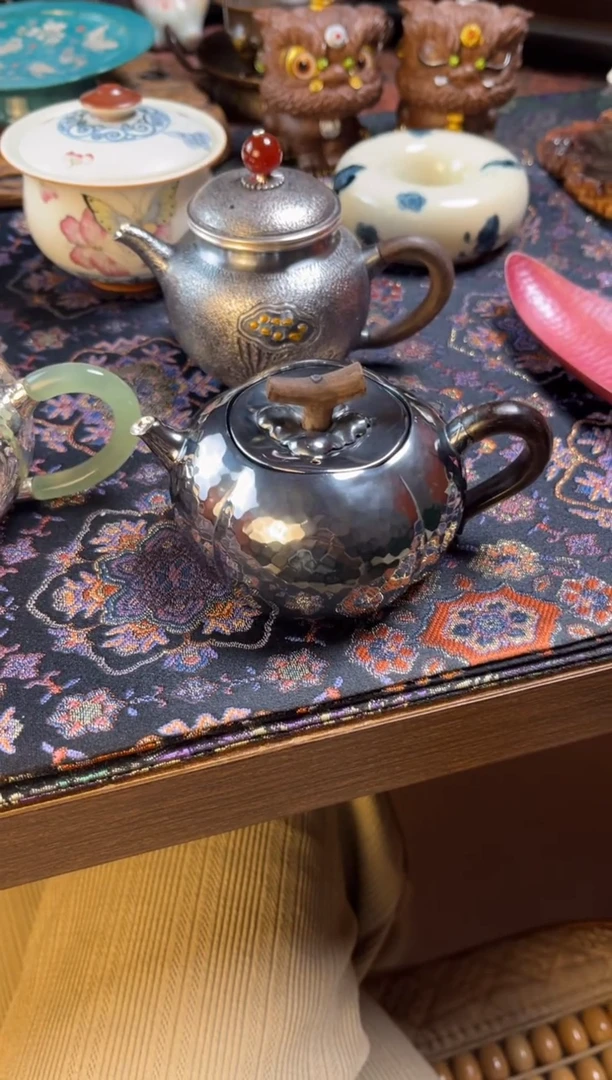茶器茶器 紫皮银壶