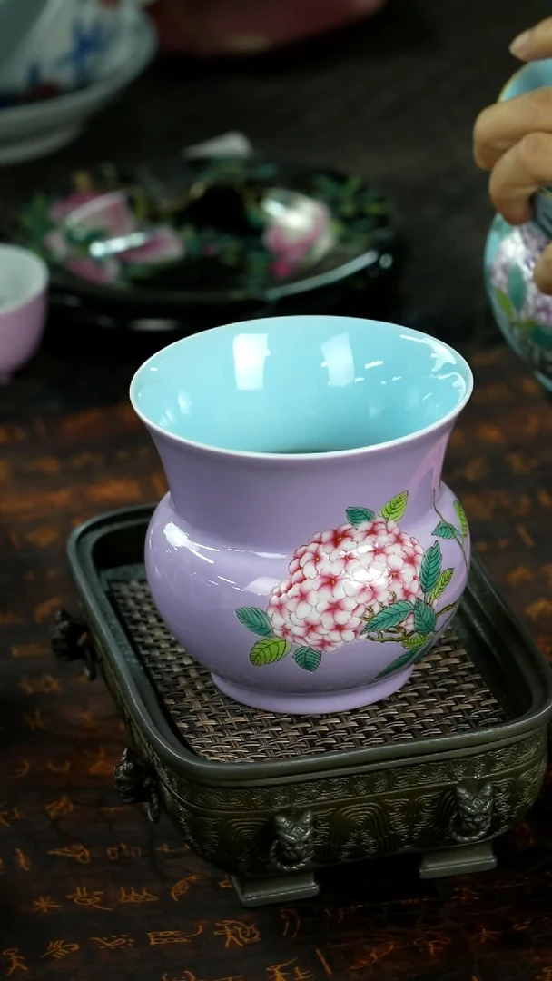 千款景德镇手绘茶具直接炸