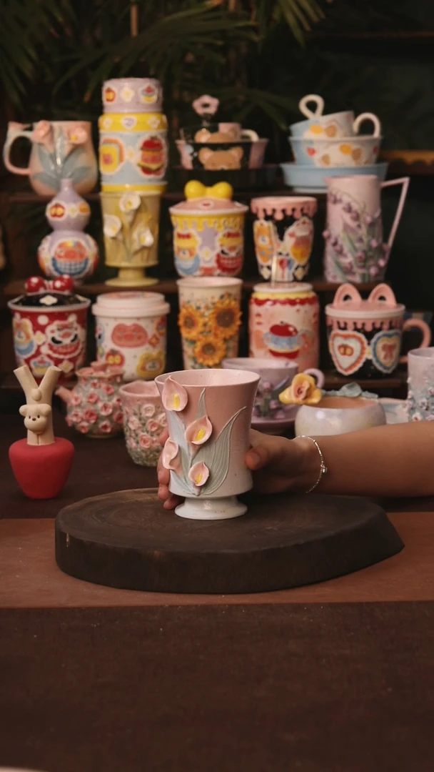 杯子景德镇原创手作陶瓷