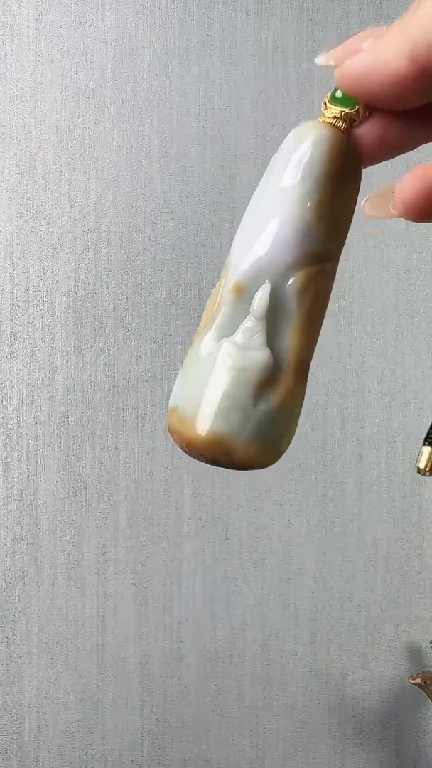 【闪购商品】翡翠颈饰未镶嵌无相观音