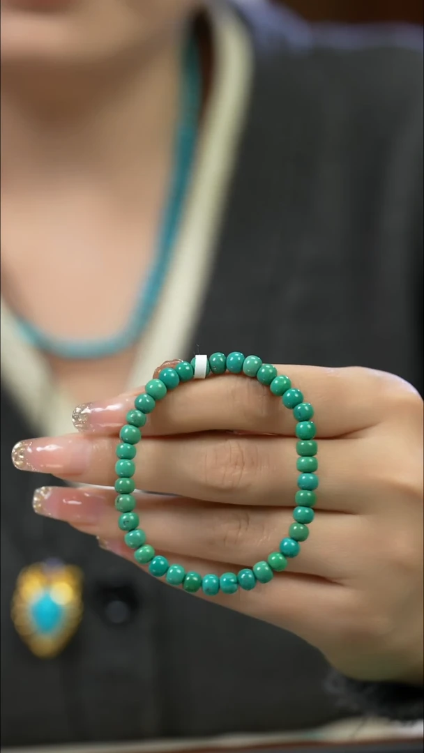 未镶嵌绿松石手串精品