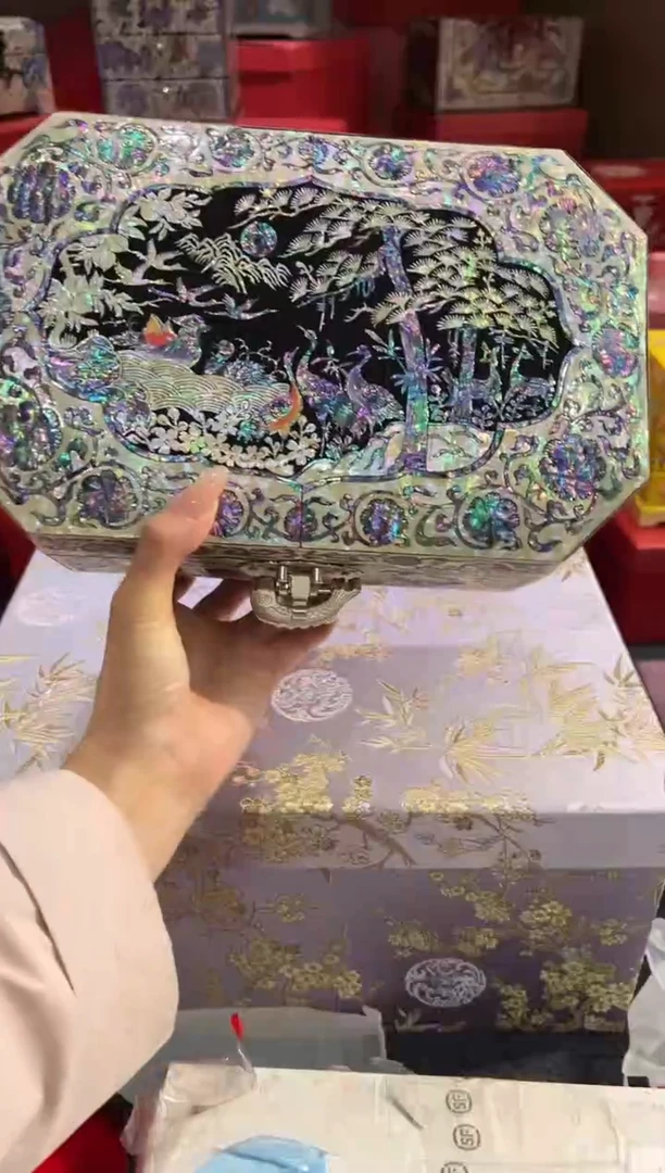 绒布底微瑕·弘贝雅螺钿漆器文化馆