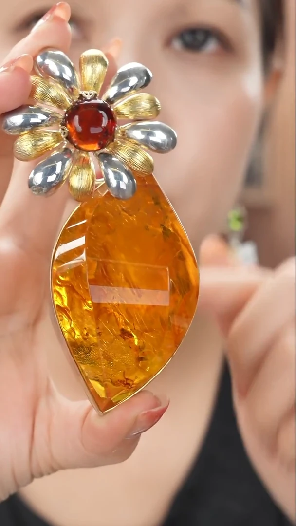 琥珀吊坠(不含链)未镶嵌福利金珀吊坠