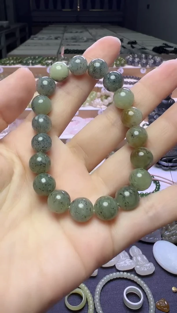 未镶嵌手串和田玉6号链接卡10mm
