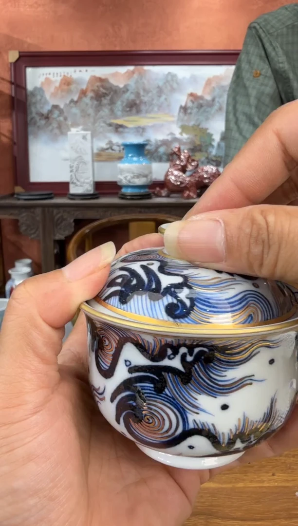 吴义松陶盟手工手绘陶瓷编码：3917