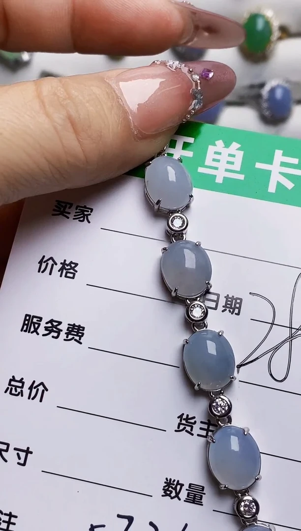 银S925镶嵌戒指翡翠5736