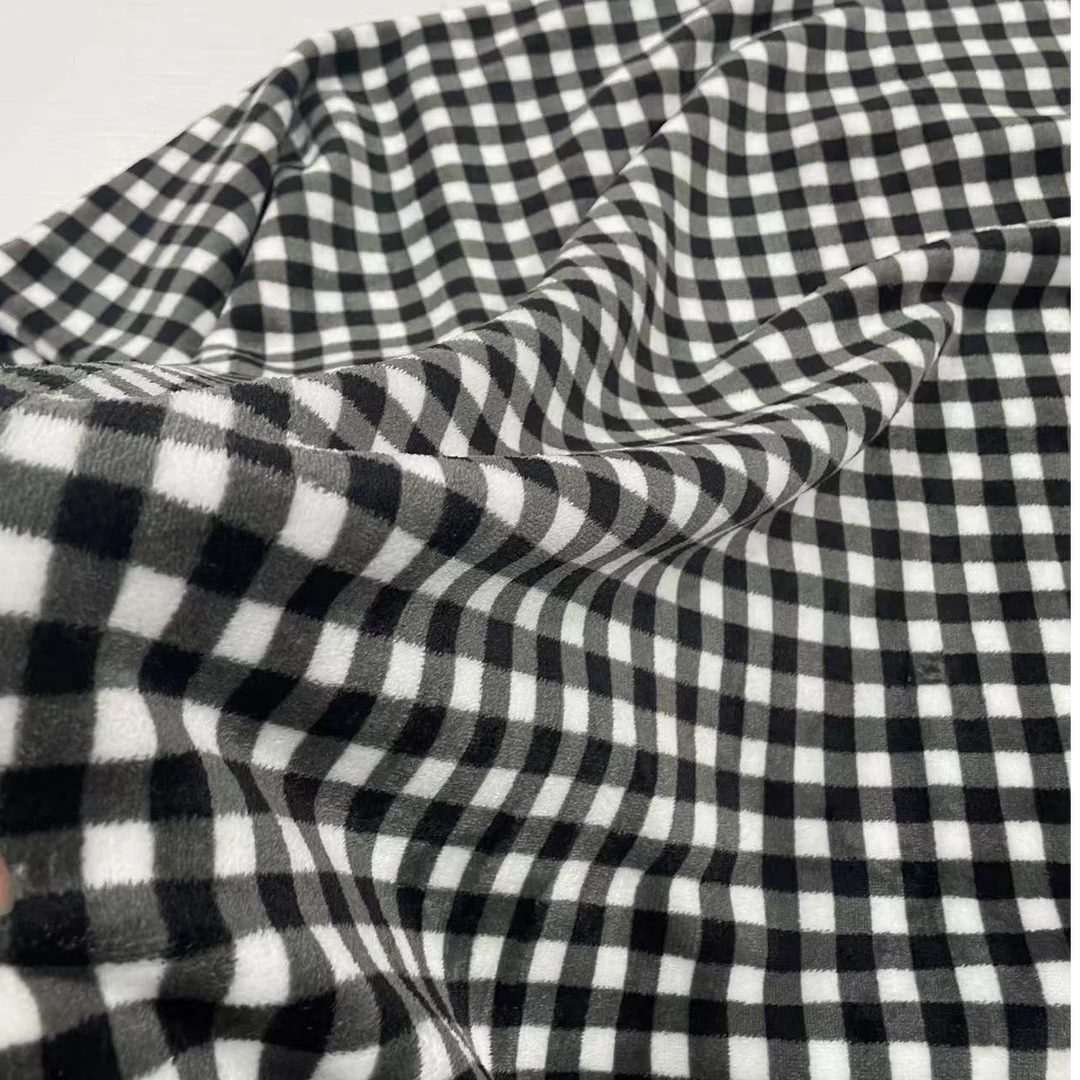 黑白小格床单   牛奶绒床单  冬季床品 不用备注