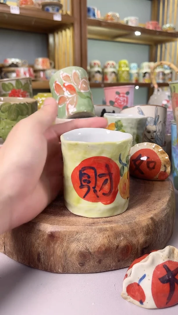 瓷片手绘高温釉下彩陶瓷