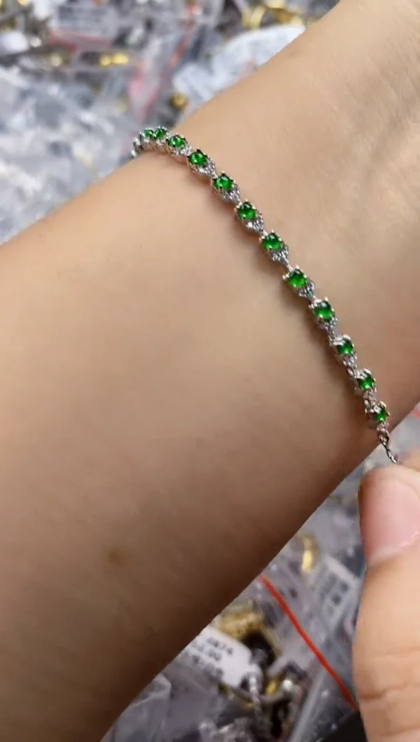 翡翠戒指银S925镶嵌3333333   1+