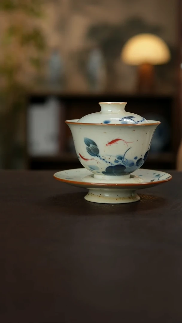 景德镇陶瓷杯碗柴烧多人