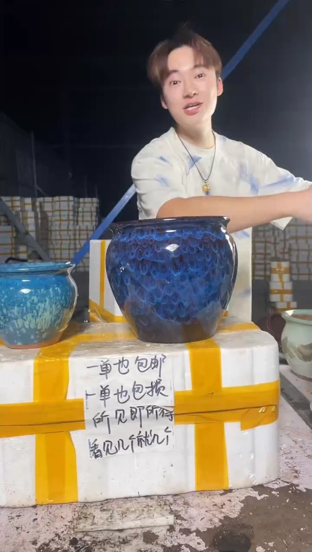 紫砂花盆紫砂花盆宜兴紫砂粗陶花盆20*20